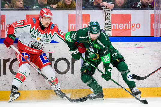 Frölundas Mats Rosseli Olsen och Färjestads Linus
