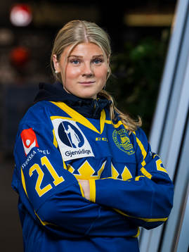 Forward Lova Blom of  Sweden’s women national Ice Hockey