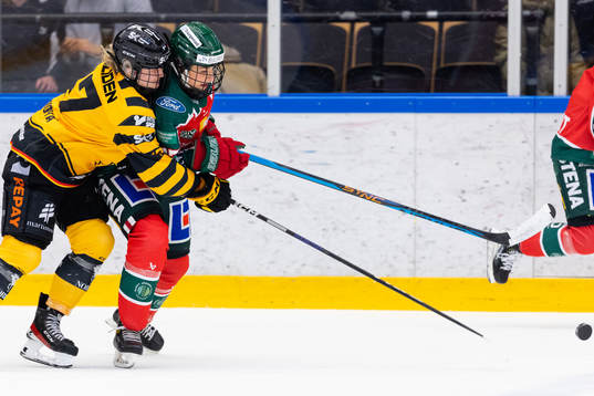 Skellefteås Laura Lerchova och Frölundas Lauren Mac Innis