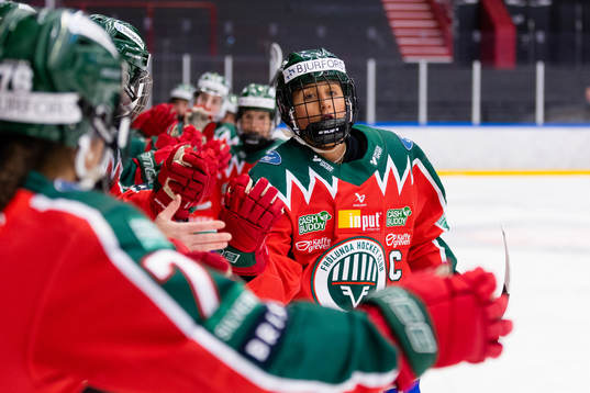Frölundas Hanna Olsson jublar