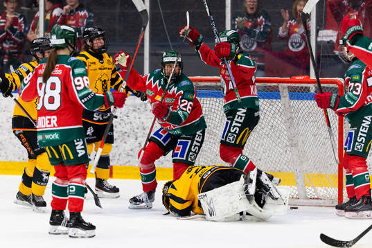 Frölundas Hanna Olsson jublar
