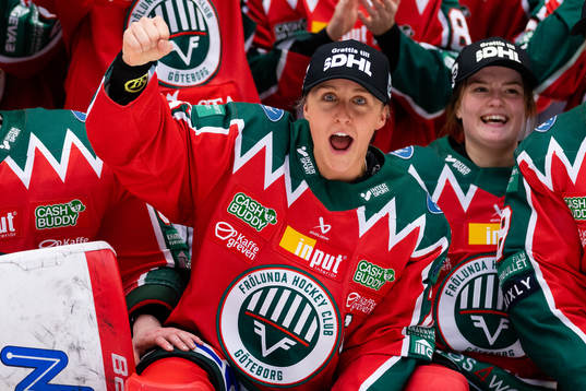 Frölundas Hanna Olsson jublar