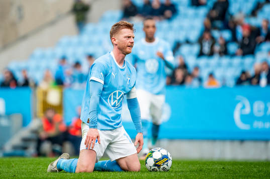 Malmö FFs Anders Christiansen deppar