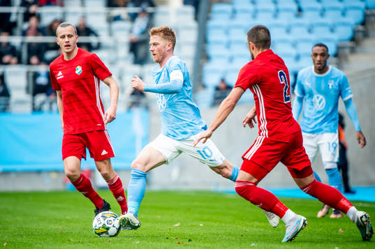 Malmö FFs Anders Christiansen mot Östers Vladimir Rodic