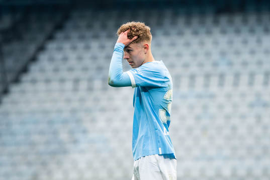 Malmö FFs Hugo Bolin deppar