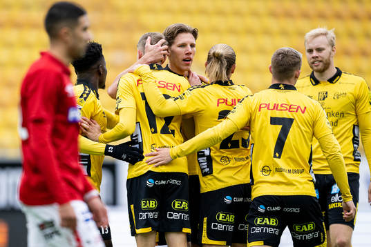 Elfsborgs spelare jublar