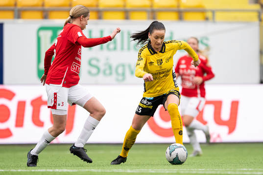 Degerfors Olivia Neander och Elfsborgs Izabella Bergström