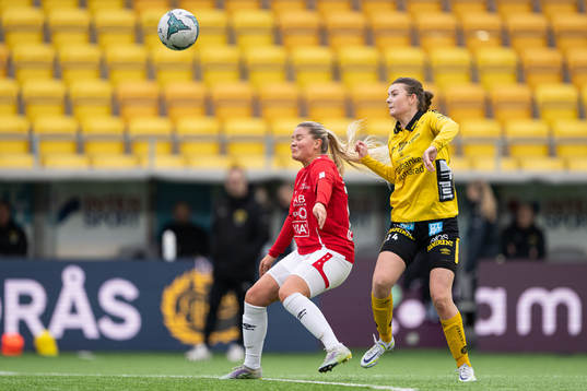 Degerfors Jessica Axelsson och Elfsborgs Ida Backlund