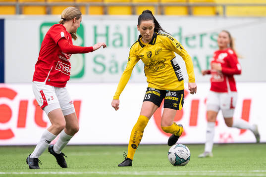 Degerfors Olivia Neander och Elfsborgs Izabella Bergström