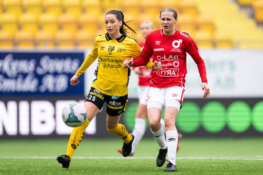 Degerfors Olivia Neander och Elfsborgs Izabella Bergström