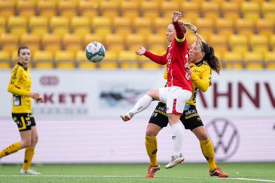 Degerfors Jessica Axelsson och Elfsborgs Johanna Kalinski