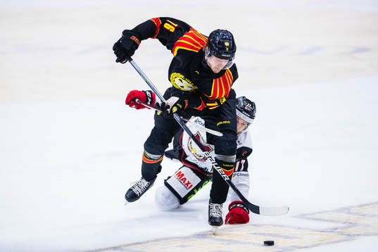 Brynäs Oskar Kvist och Malmö Redhakws Pathrik Westerholm