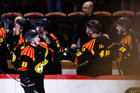Brynäs Nick Olesen jublar