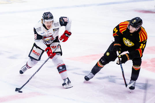 Malmö Redhakws Marcus Sylvegård och Brynäs Oscar Eklind