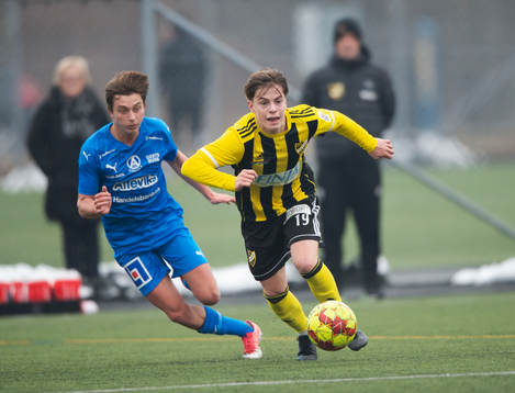 IFK Hässleholms Jussi Tikkanen i träningsmatchen mellan