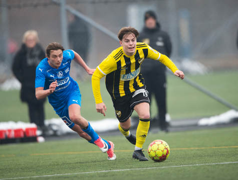 IFK Hässleholms Jussi Tikkanen i träningsmatchen mellan