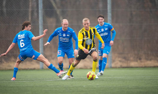 IFK Hässleholms Olle Kjellman Olblad i träningsmatchen