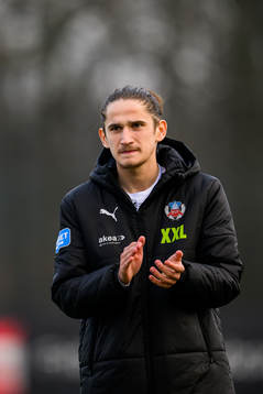 Helsingborgs Ervin Gigovic tackar publiken
