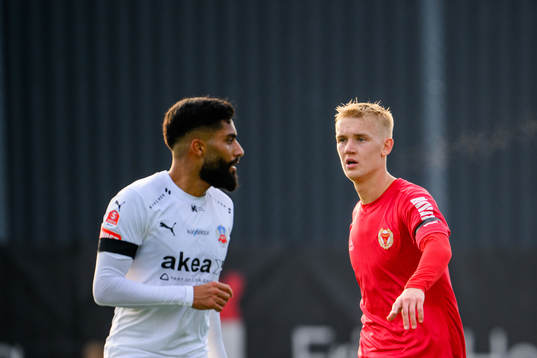 Helsingborgs Amin Al Hamawi och Kalmars Carl Gustafsson