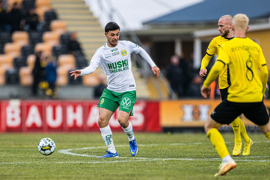 under semifinalen i Svenska Cupen i fotboll mellan Mjällby