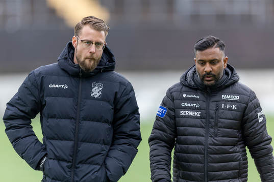 IFK Göteborgs tränare William Lundin och  Alexander