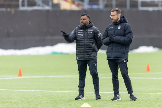 IFK Göteborgs tränare William Lundin och  Alexander