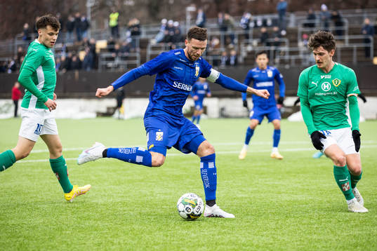 IFK Göteborgs Marcus Berg och Jönköpings Robin Book