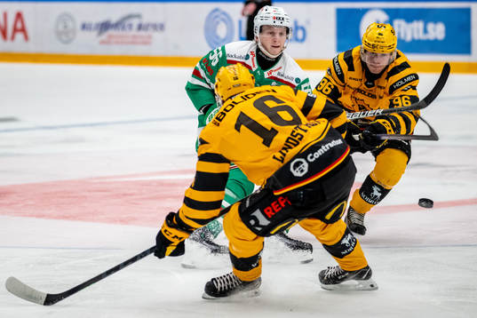 Rögles Adam Engström och Skellefteås Rickard Hugg