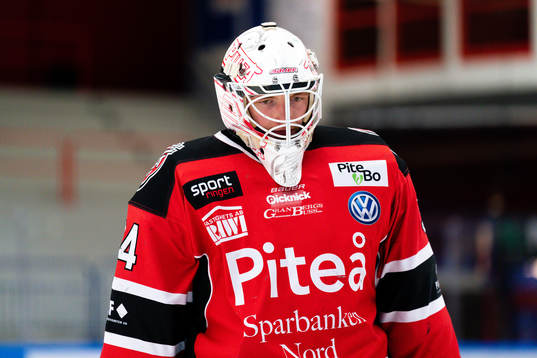 Piteås målvakt Johannes Sundström