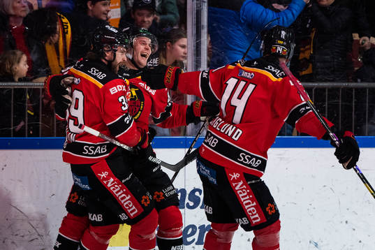 Luleås Joonas Rask jublar
