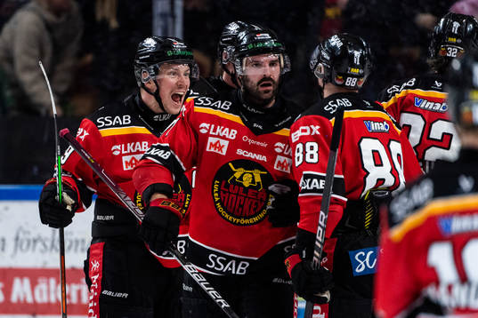 Luleås Erik Gustafsson, Linus Fröberg och Joonas Rask