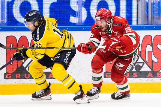 under kvartsfinal ett i Hockeyallsvenskan mellan Mora och