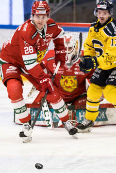 Moras Jonathan Myrenberg och Södertäljes Patrick Newell
