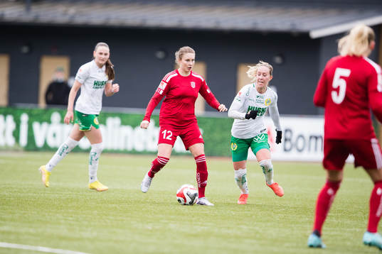 Piteås Fanny Andersson och Hammarbys Julia Roddar