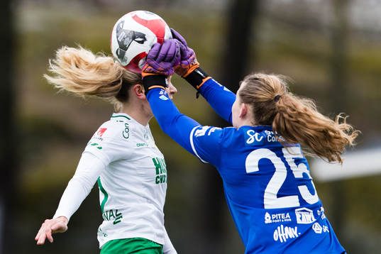 Hammarbys Matilda Vinberg och Piteås Samantha Leshnak