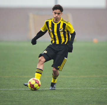 IFK Hässleholms Zeidan Sala i matchen i DM för pojkar U17