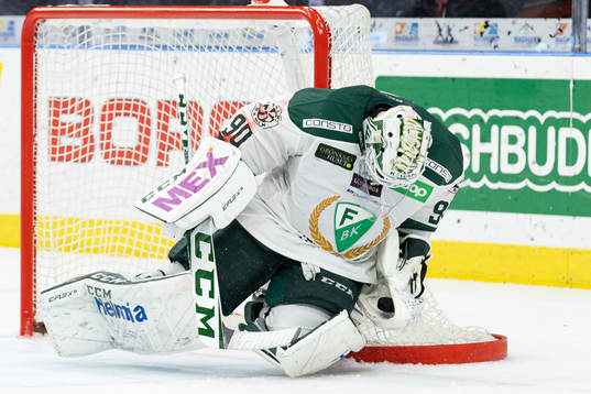 Färjestads målvakt Matthew Tomkins