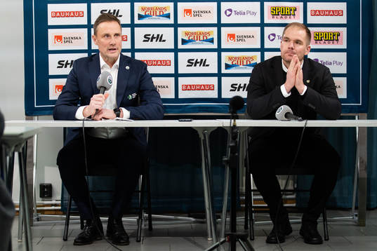 Frölundas tränare Roger Rönnberg och Färjestads