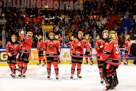 Luleås spelare jublar