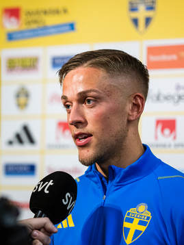Jesper Karlsson of the Swedish men's football national team