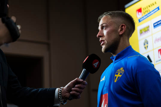 Jesper Karlsson of the Swedish men's football national team
