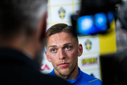 Jesper Karlsson of the Swedish men's football national team