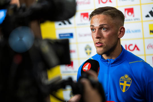 Jesper Karlsson of the Swedish men's football national team