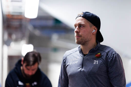 Luleås Juhani Tyrväinen före kvartsfinal tre i SHL