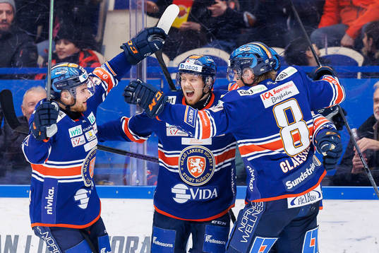 Växjös Glenn Gustafsson, Kalle Kossila och Ludvig