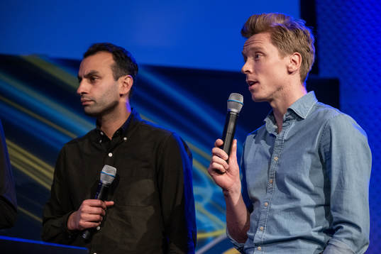 Andreas Engelmark, tränare Brommapojkarna, och Gustav