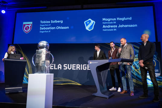 Tobias Solberg, tränare Degerfors, Sebastian Ohlsson,