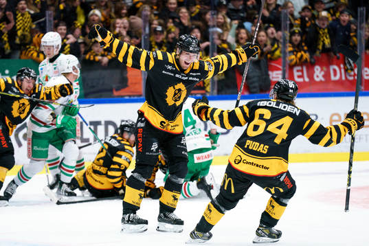 Skellefteås Max Lindholm jublar