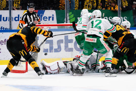 Skellefteå AIKs Max Lindholm jublar
