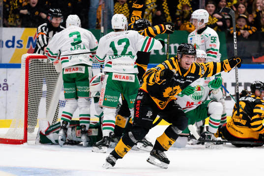 Skellefteå AIKs Max Lindholm jublar